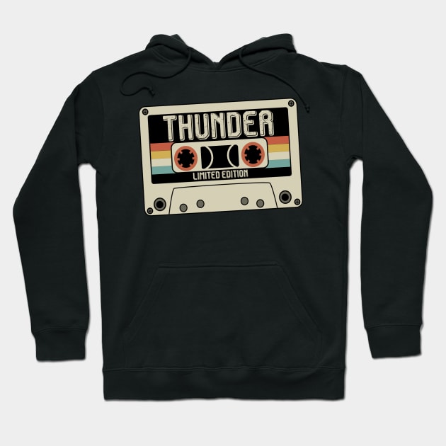 Thunder - Limited Edition - Vintage Style Hoodie by Debbie Art